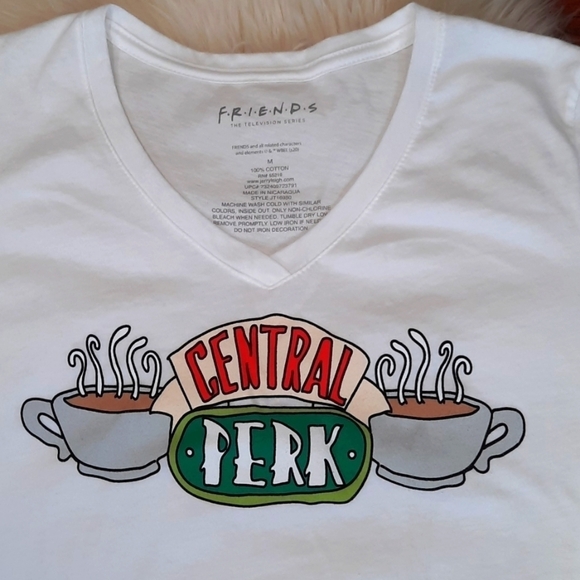 Friends Central Perk V neck Fitted Tshirt - Picture 2 of 3